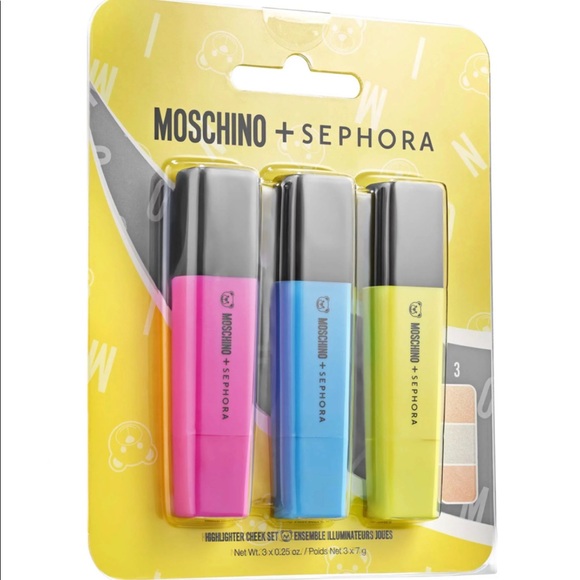 MOSCHINO x SEPHORA LIMITED ED. COLLABORATION: Highlighter Trio Set—NWT - Picture 4 of 13